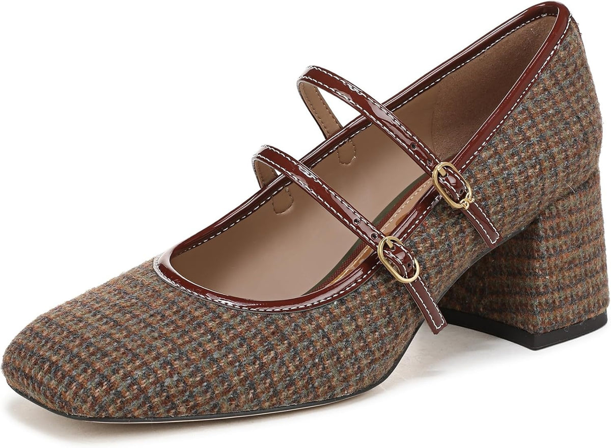 Brown Plaid Multi