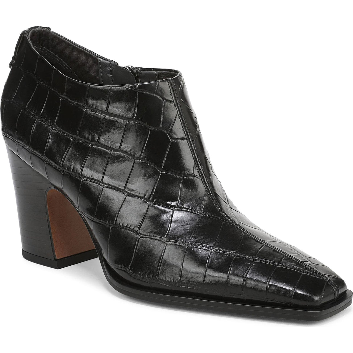 Black Croc Leather