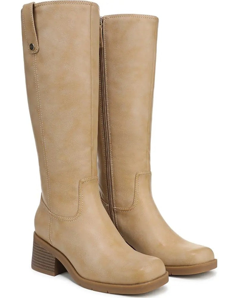 Warm Tan Wide Calf