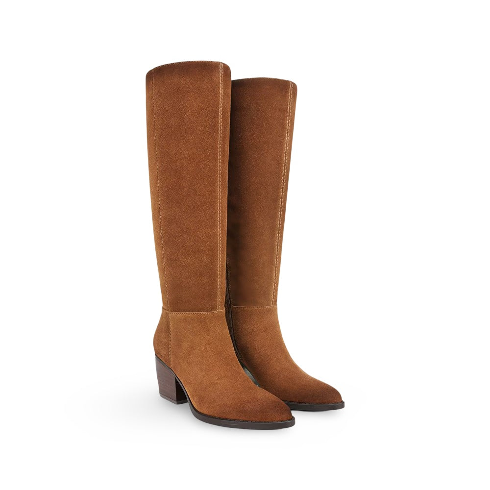 Saddle Brown Wide Calf