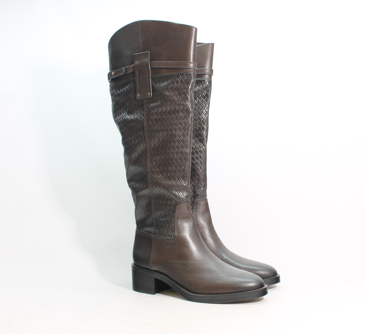 Dark Brown Wide Calf