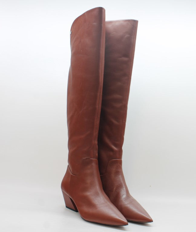 Acorn Brown Wide Calf