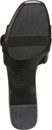 Naturalizer Womens Santiago Fashion Slip On Slide Flat Sandal with Buckle