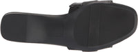 Naturalizer Womens Santiago Fashion Slip On Slide Flat Sandal with Buckle
