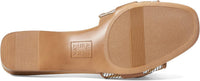 Naturalizer Womens Santiago Fashion Slip On Slide Flat Sandal with Buckle