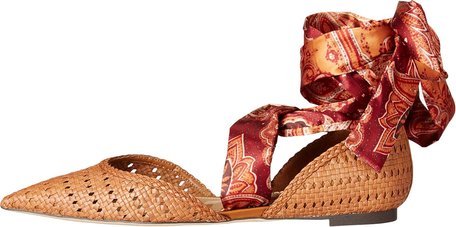 Sam Edelman Women's Sloane Scarf Lace Up Flat