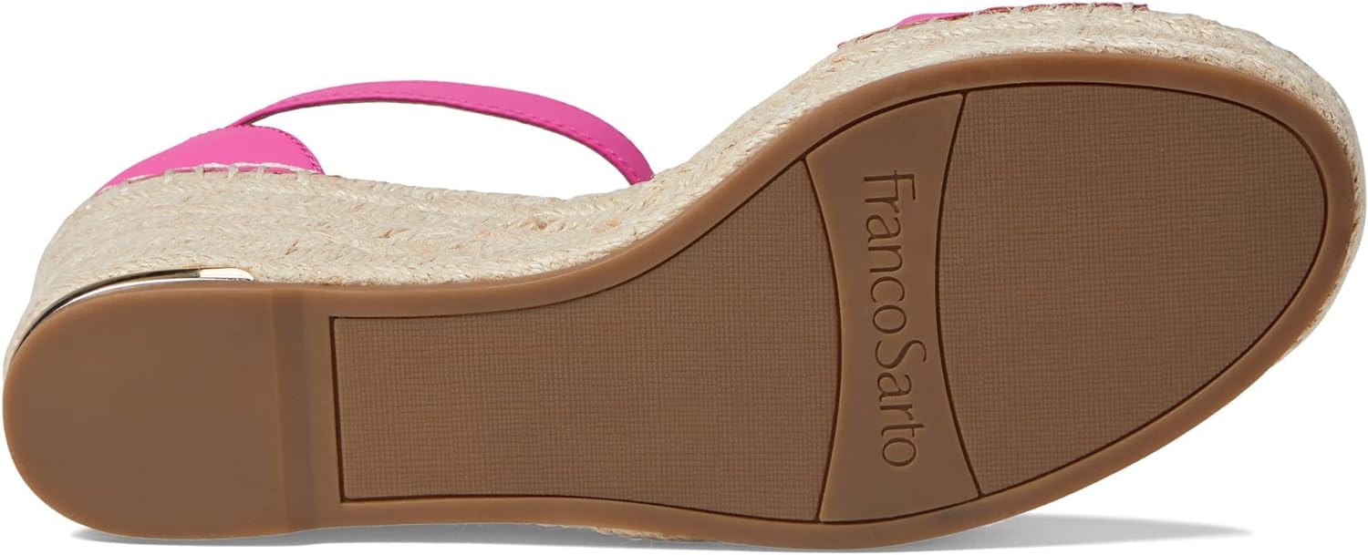 Franco Sarto Womens Clemens Jute Wrapped Espadrille Wedge Sandals