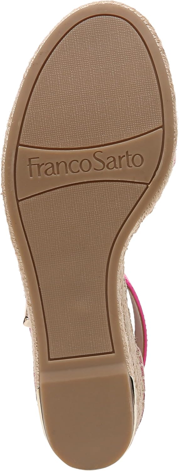 Franco Sarto Womens Clemens Jute Wrapped Espadrille Wedge Sandals