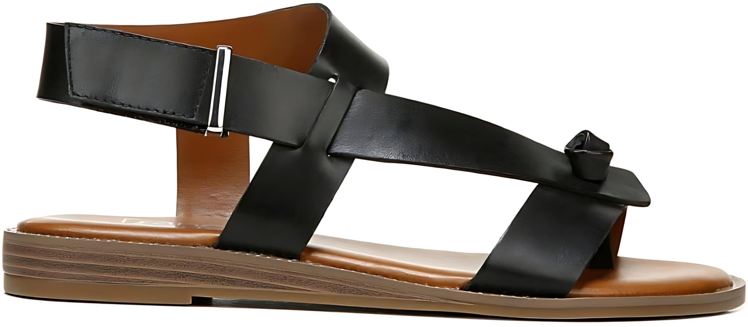 Franco Sarto Womens Glenni Ankle Strap Flat Sandals