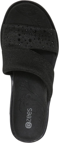 Bzees Womens Dynasty Bright Wedge Sandal
