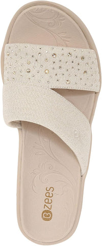 Bzees Womens Dynasty Bright Wedge Sandal