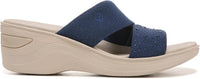 Bzees Womens Dynasty Bright Wedge Sandal