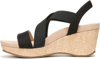 LifeStride Womens Delta 2 Strappy Wedge Sandal