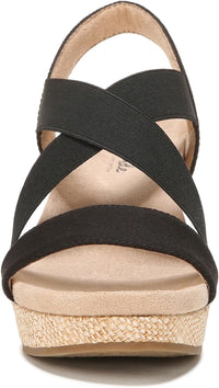 LifeStride Womens Delta 2 Strappy Wedge Sandal
