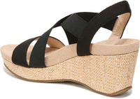 LifeStride Womens Delta 2 Strappy Wedge Sandal