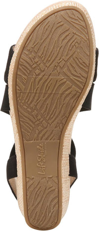 LifeStride Womens Delta 2 Strappy Wedge Sandal