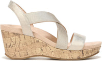 LifeStride Womens Delta 2 Strappy Wedge Sandal