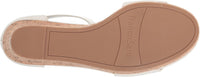 Franco Sarto Womens Clemens Cork Wedge Sandal White Leather 9.5M