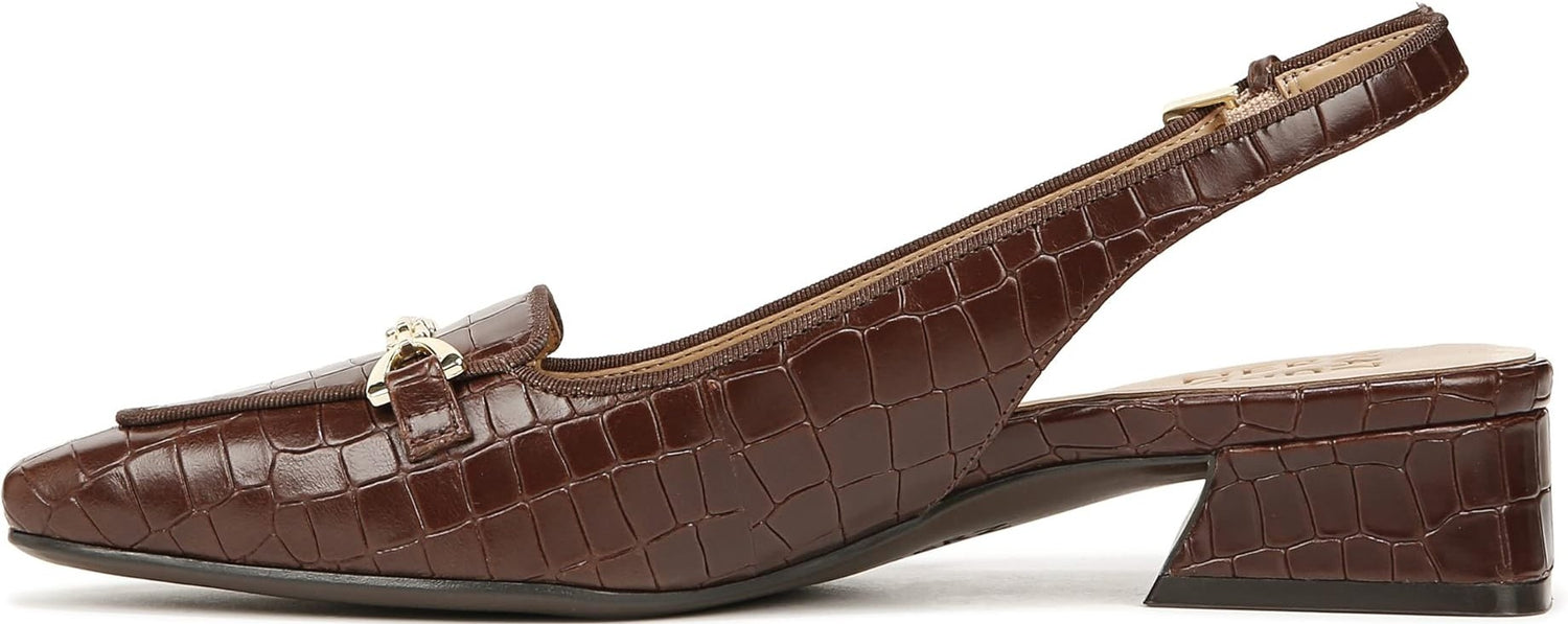 Naturalizer Womens Lindsey Slingback Low Block Heel Pump