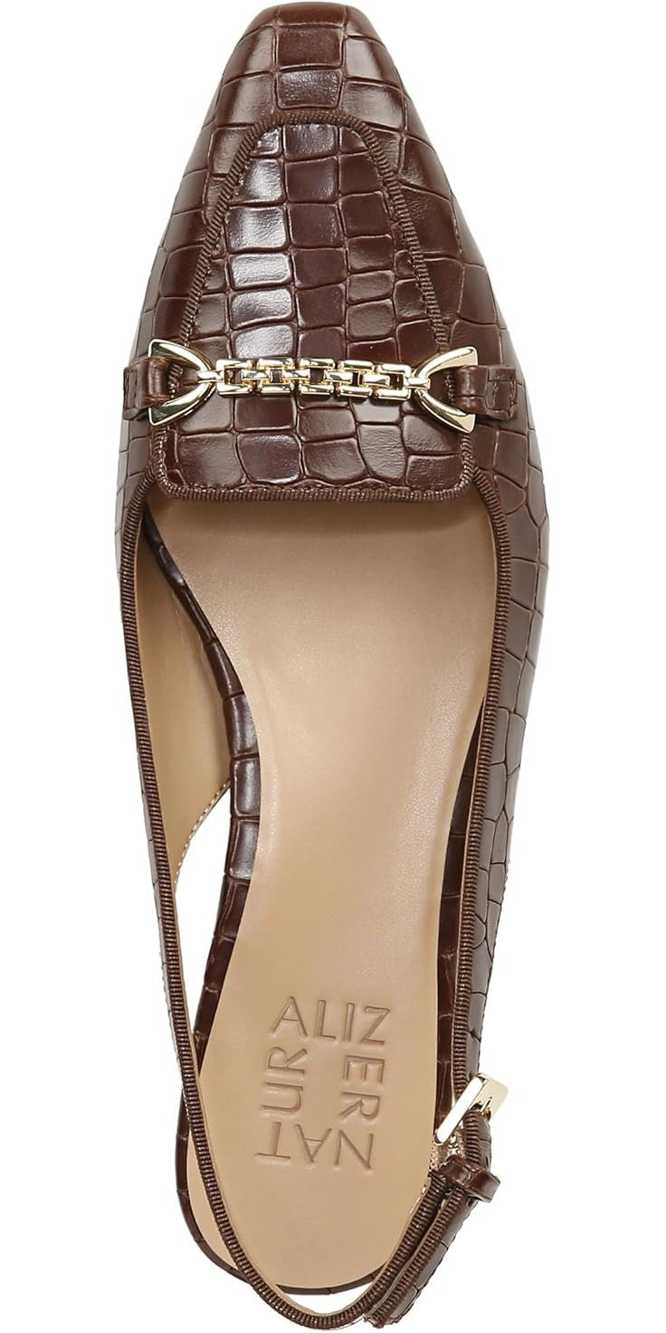 Naturalizer Womens Lindsey Slingback Low Block Heel Pump
