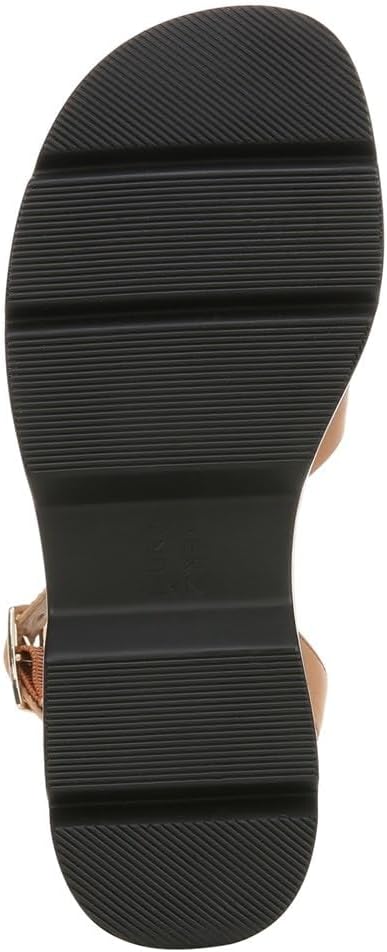 Naturalizer Womens Darry Leather Ankle Strap Platform Sandals