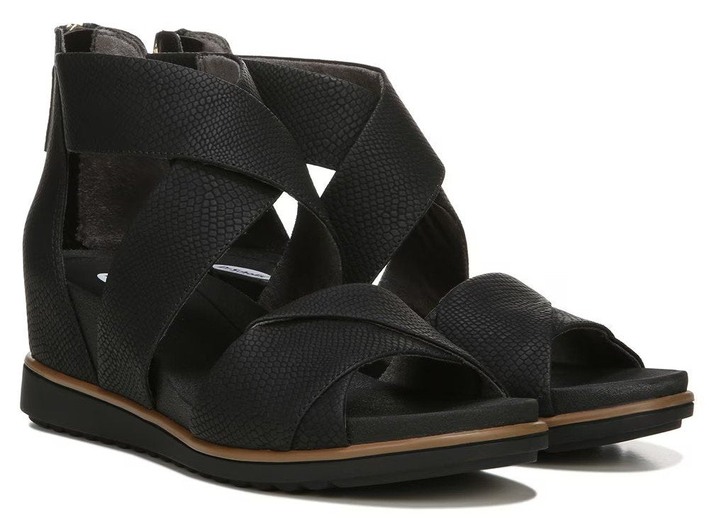Black/Black Snake Print