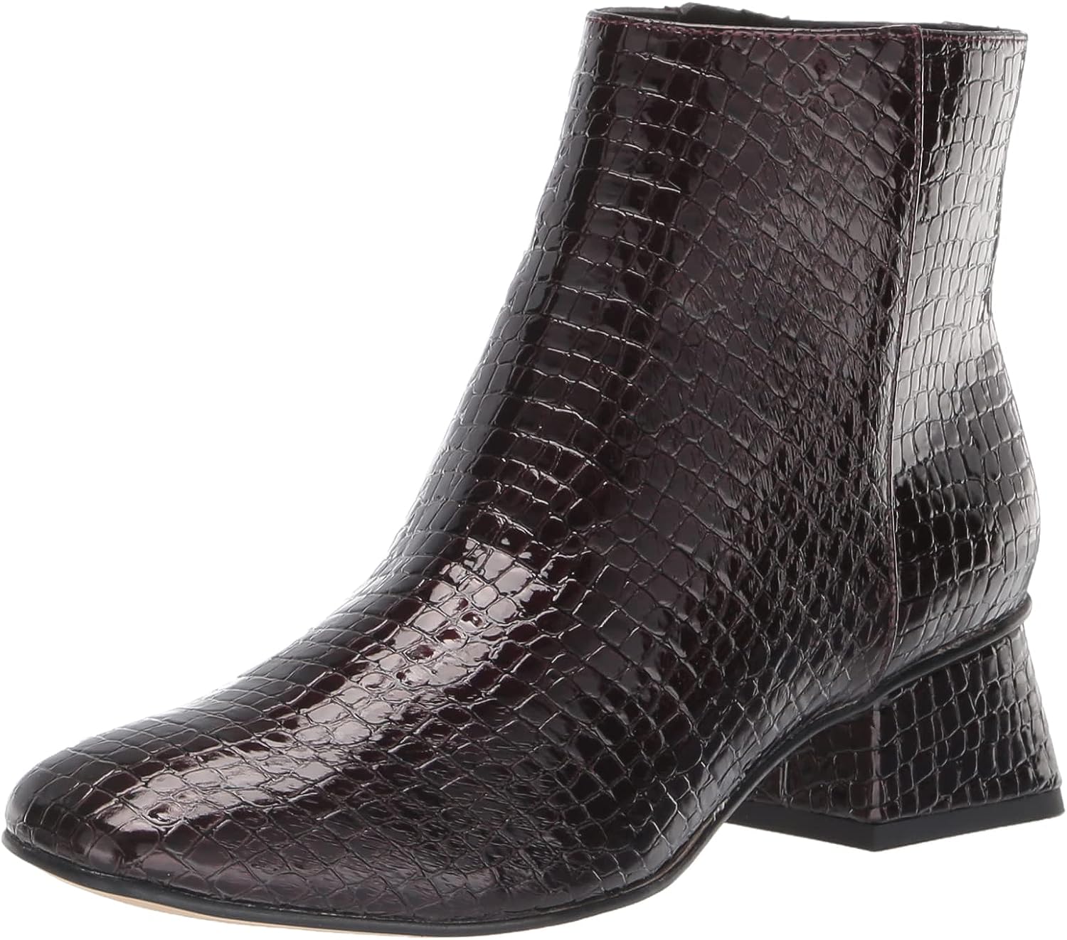 Burgundry Croc Print