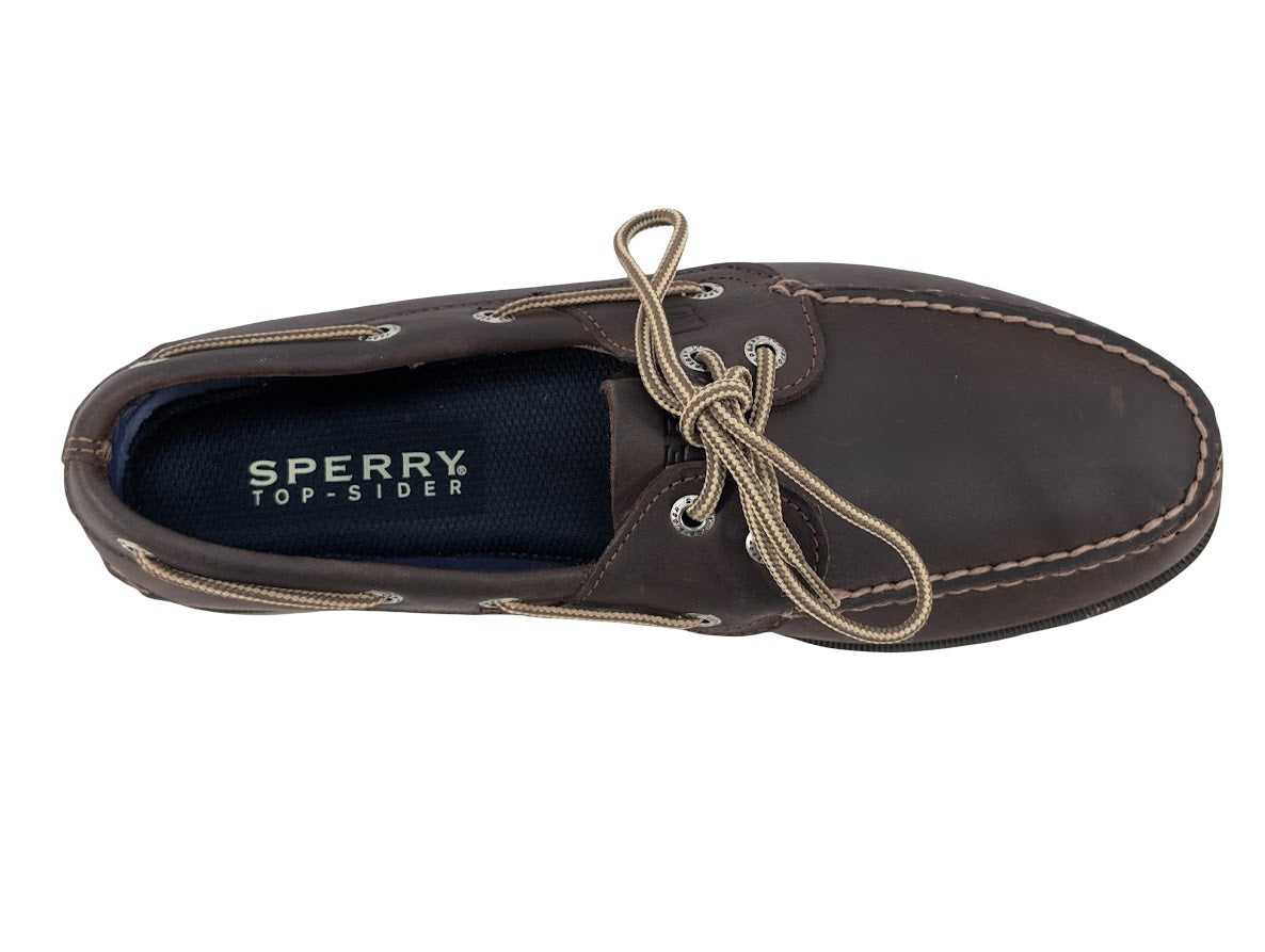 Sperry Top-Sider Men's Leeward 2-Eye Dark Brown/Honey Boat Shoe