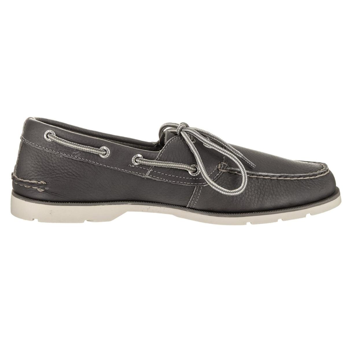 Sperry Top-Sider Leeward 2-Eye Salt Wash Red Leather Mens Boat Shoes