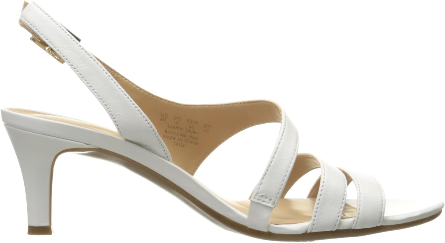 Naturalizer Women's Taimi Strappy Mid Heel Slingback Sandals