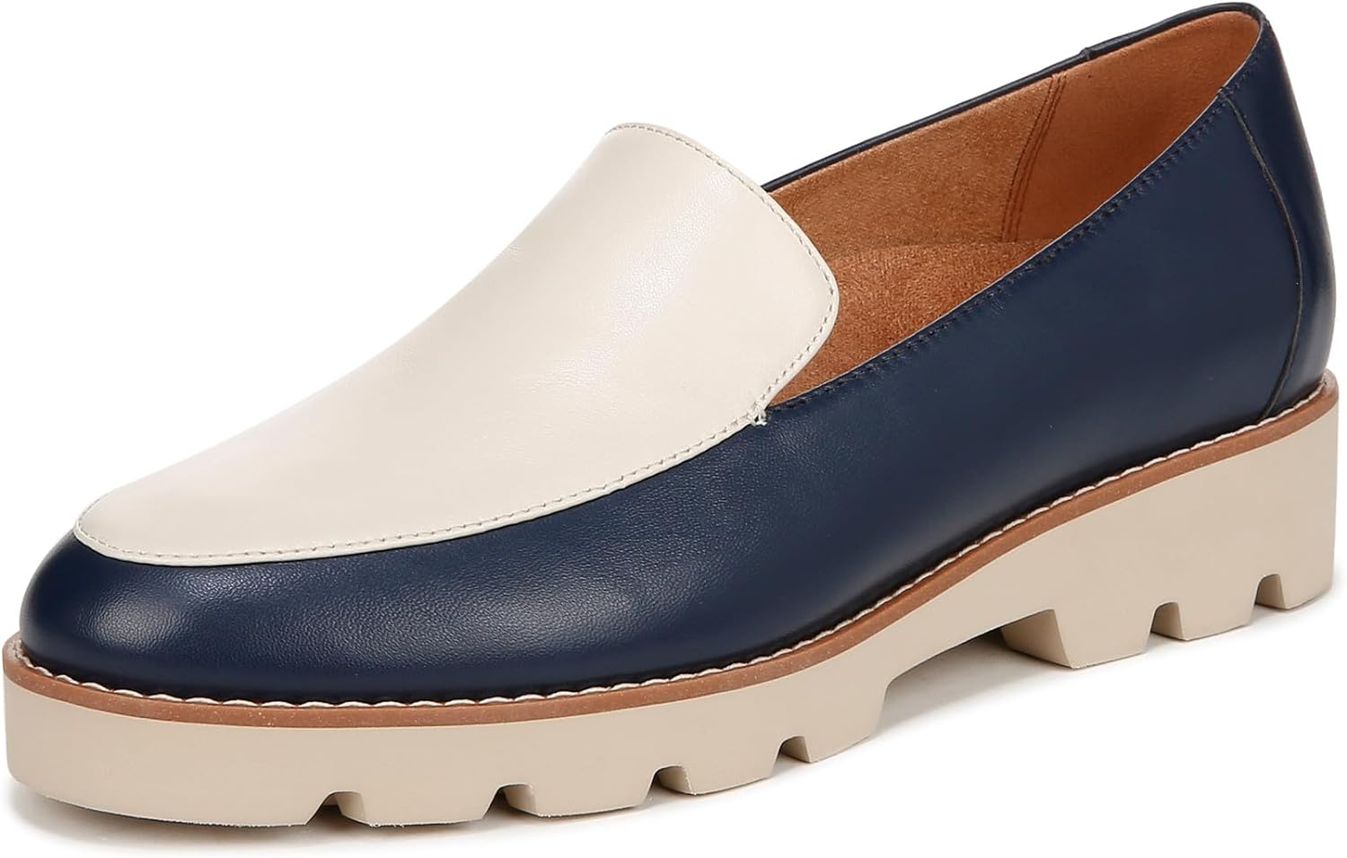 Navy/Cream Nappa