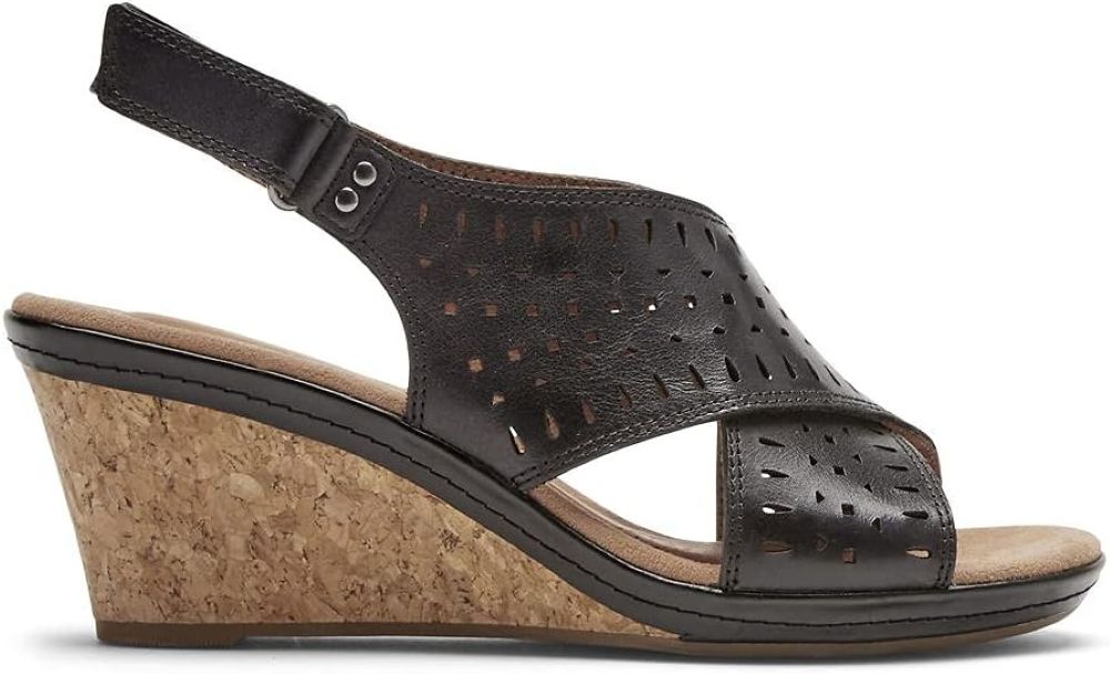 Cobb Hill Janna Slingback Women's Black Sandals