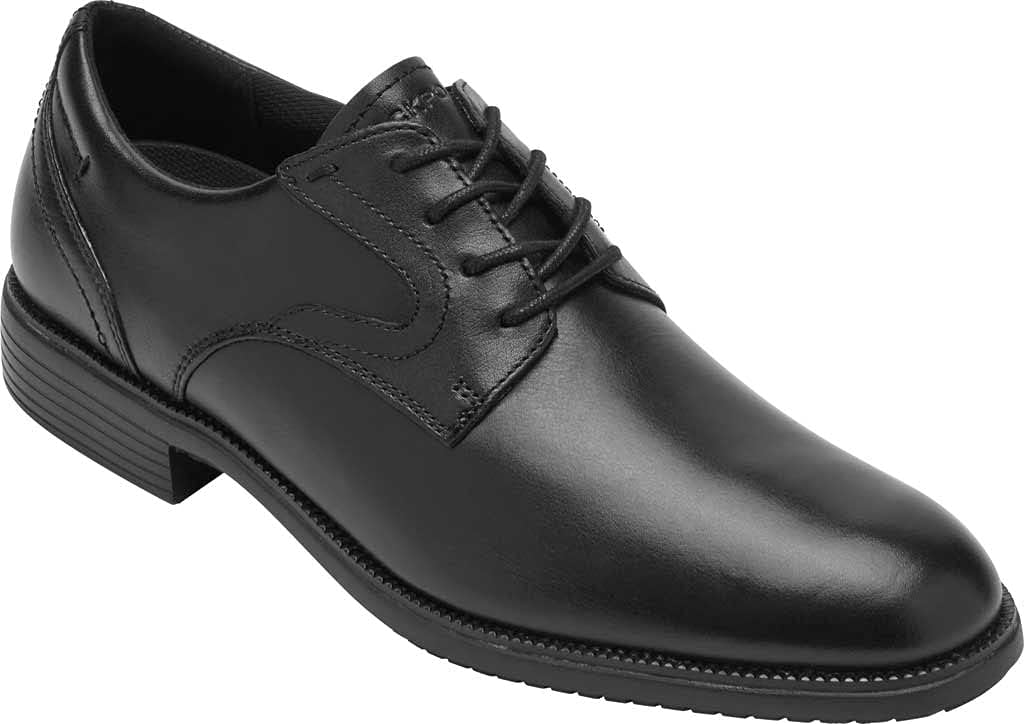 Rockport Mens Total Motion Dressport Plain Toe Oxfords, 7 Wide / Black