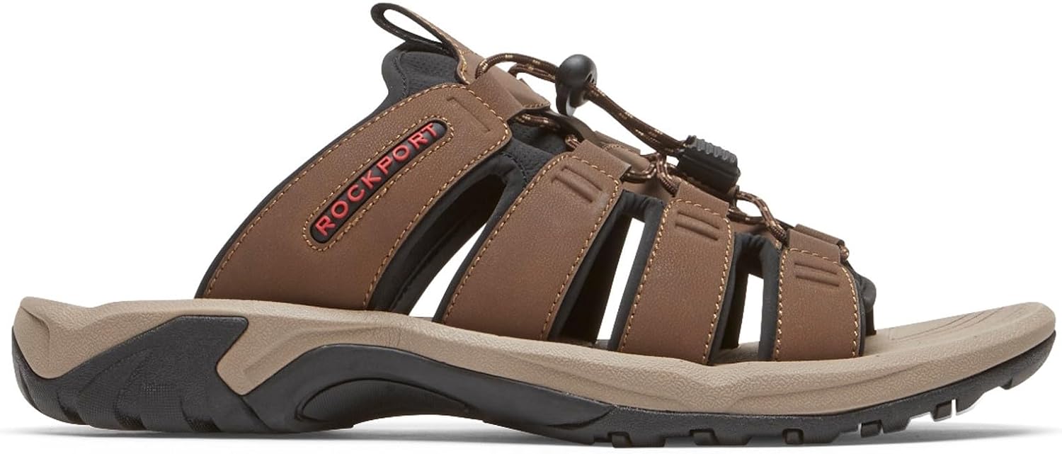 Rockport Mens Byron Bungee Slide Sandals
