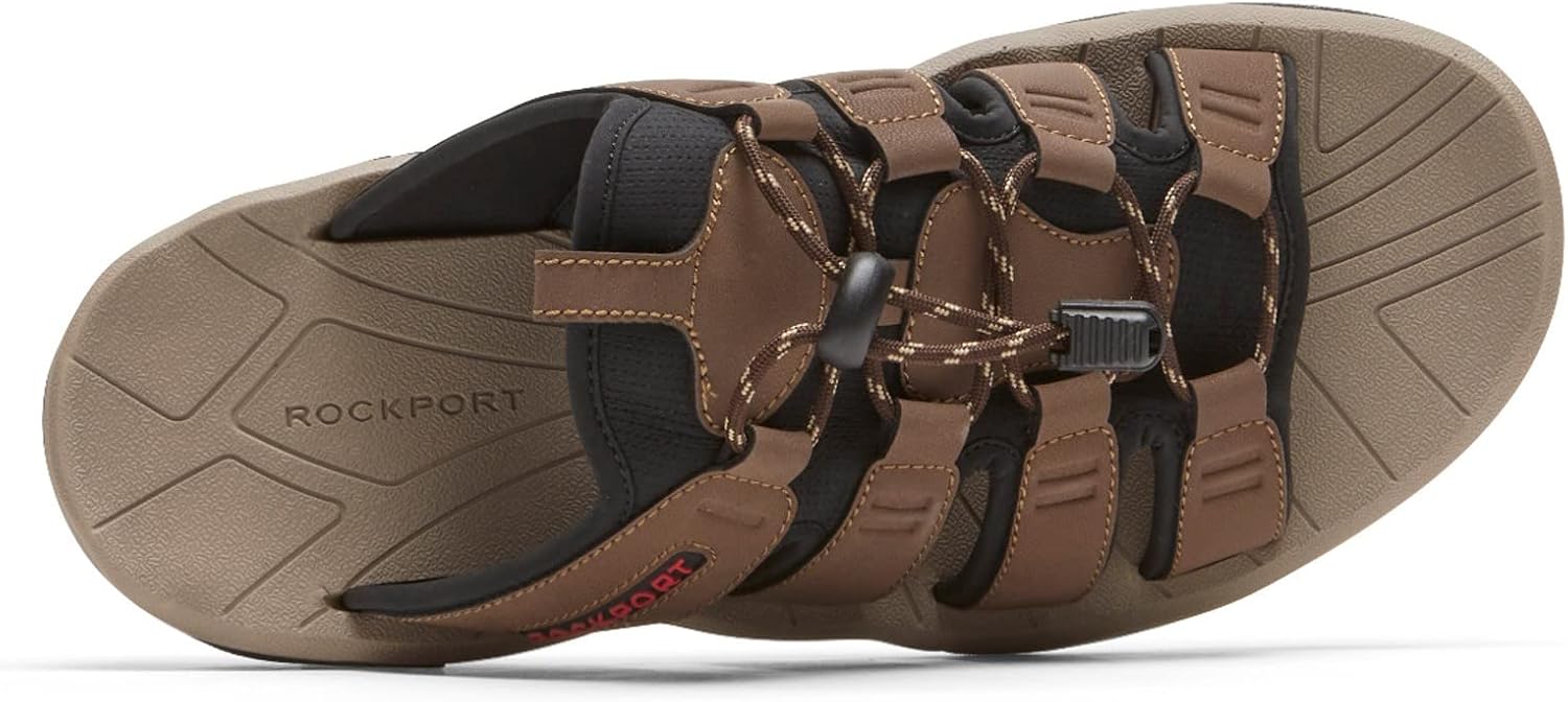 Rockport Mens Byron Bungee Slide Sandals
