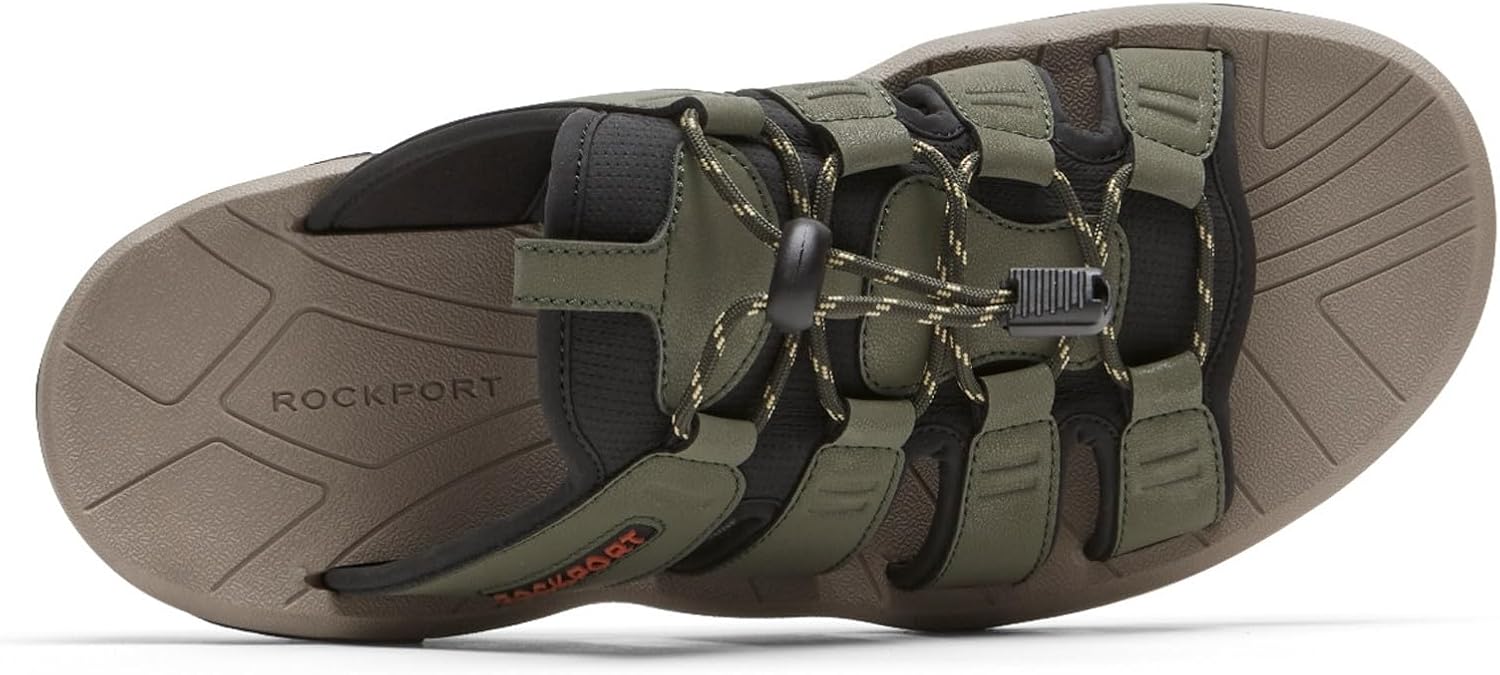 Rockport Mens Byron Bungee Slide Sandals