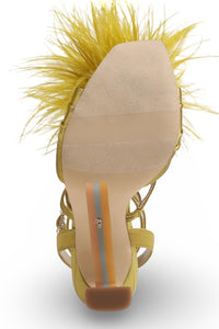 Sam Edelman Women's Layton Feather Strappy Heel