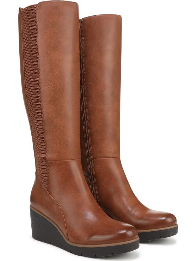 Toffee Brown Smooth Wide Calf