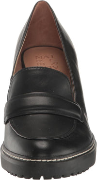 Naturalizer Womens Dabney Slip On Lug Sole Heeled Loafers