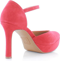 Naturalizer Womens Crissy Platform Ankle Strap Pump