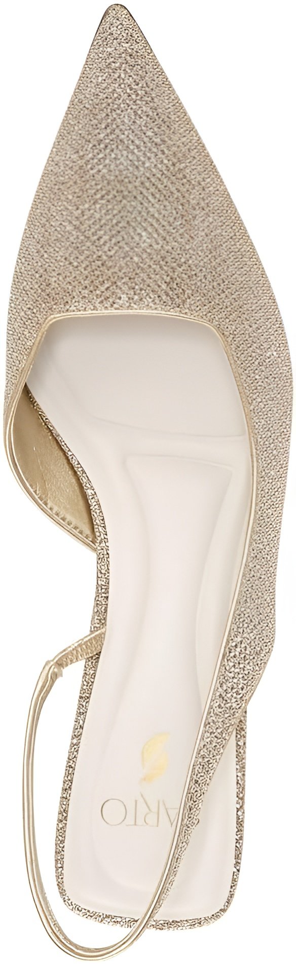 Franco Sarto Women's Devin Pointed Toe Kitten Heel Slingback Pump