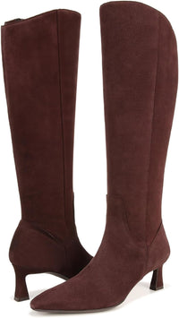 Mahogany Brown Wide Calf