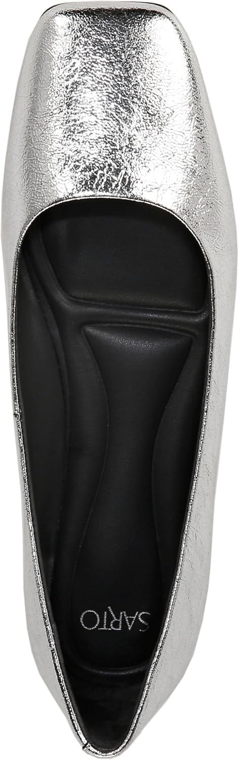 Franco Sarto Womens Flexa Amaya Square Toe Ballet Flat