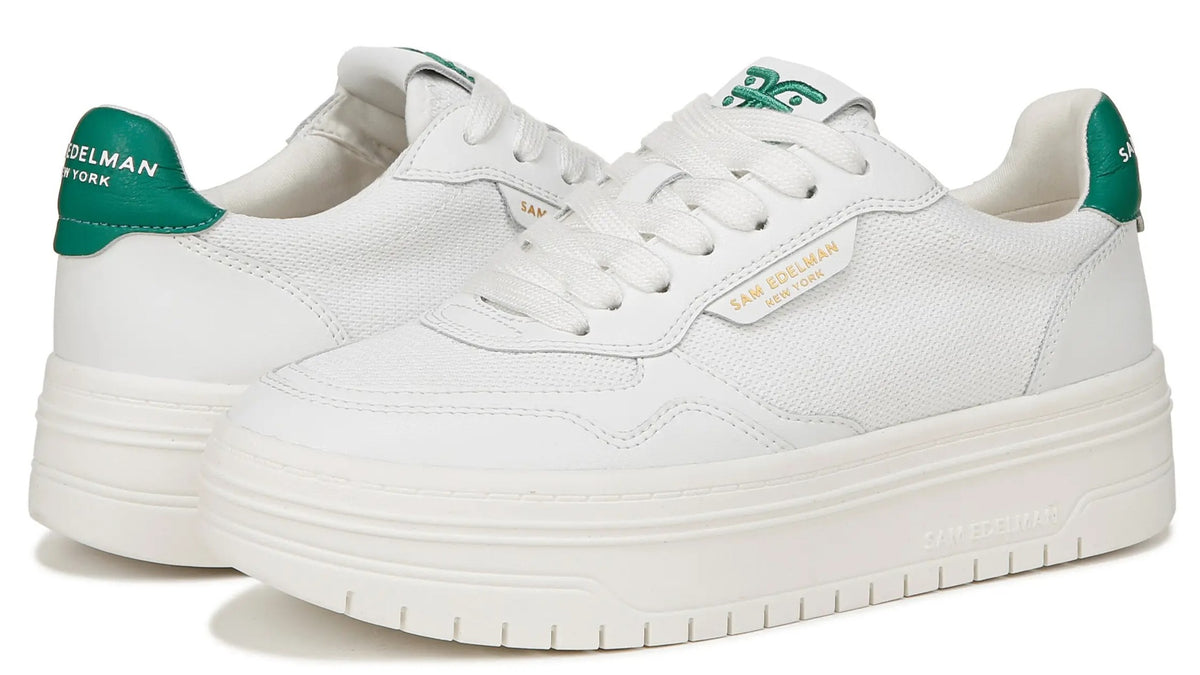 White/Botanical Green