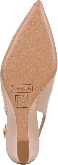 Franco Sarto Women's Tessa Pointed Toe Slingback Wedge Pump