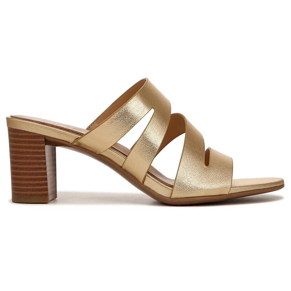 Naturalizer Women's Beaming Strappy Slide Heeled Sandal