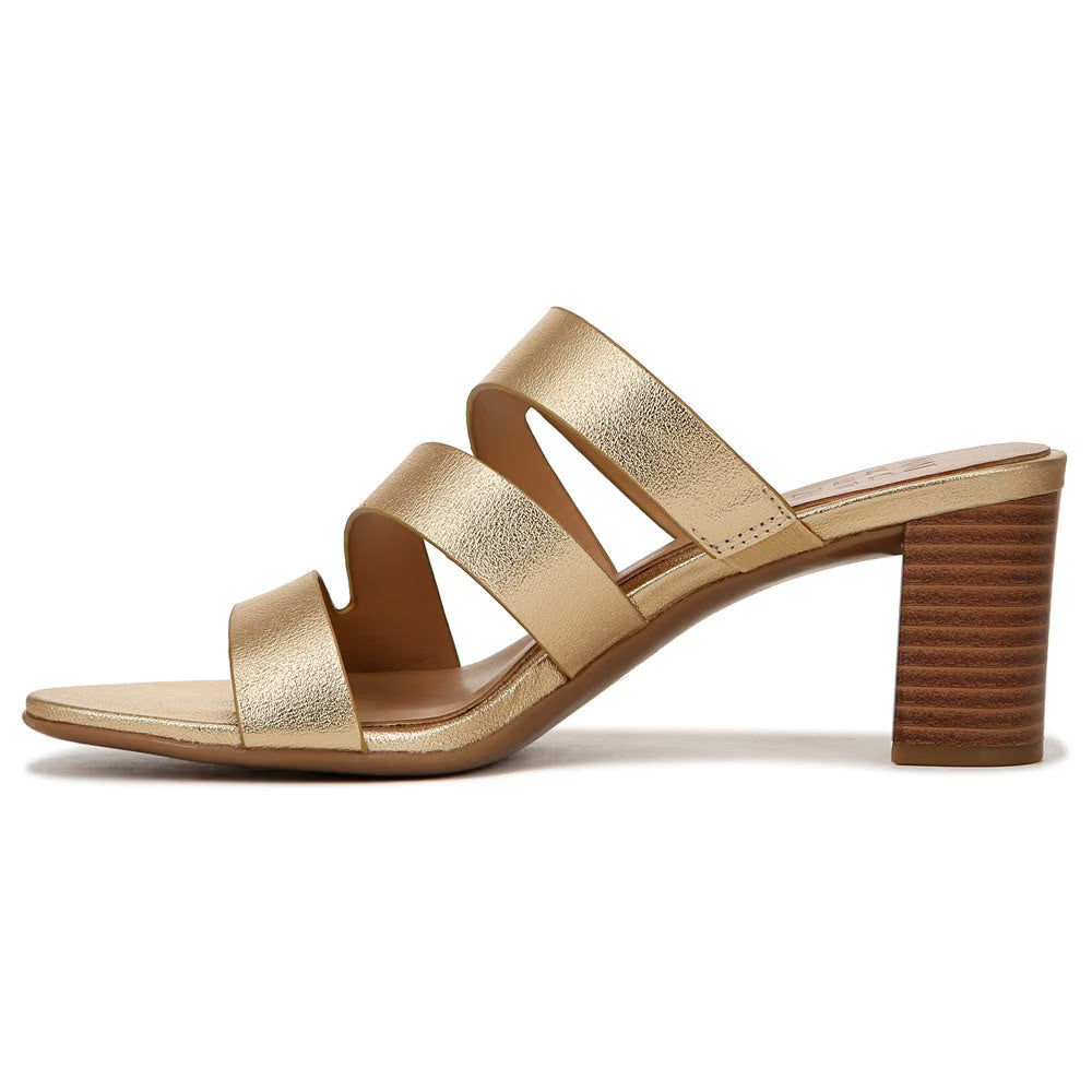 Naturalizer Women's Beaming Strappy Slide Heeled Sandal