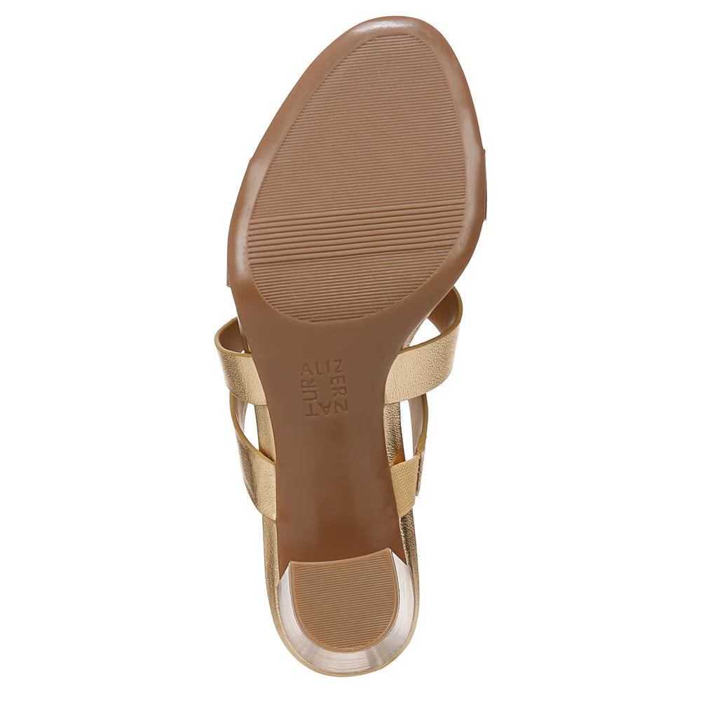 Naturalizer Women's Beaming Strappy Slide Heeled Sandal