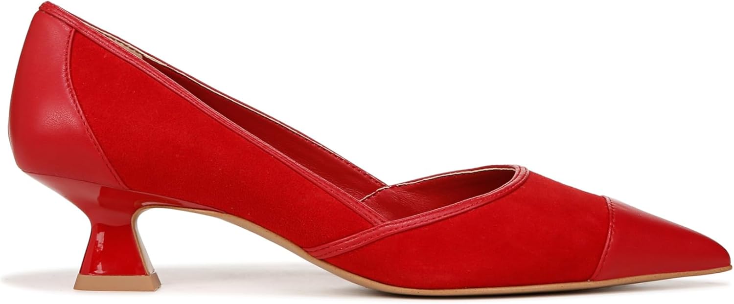 Franco Sarto Womens Darcy Pointed Toe Kitten Heel Pump