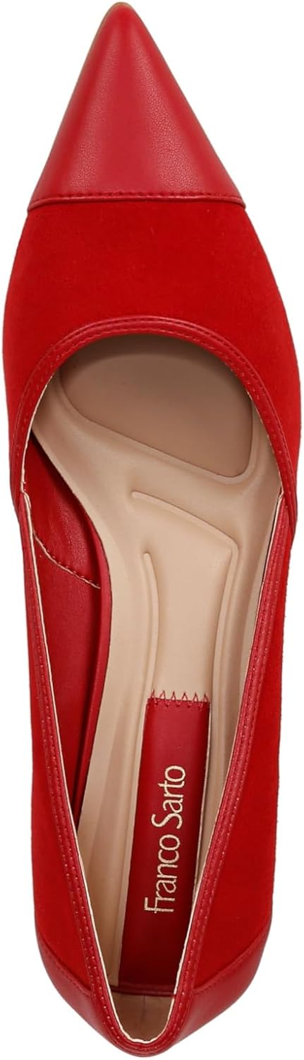 Franco Sarto Womens Darcy Pointed Toe Kitten Heel Pump